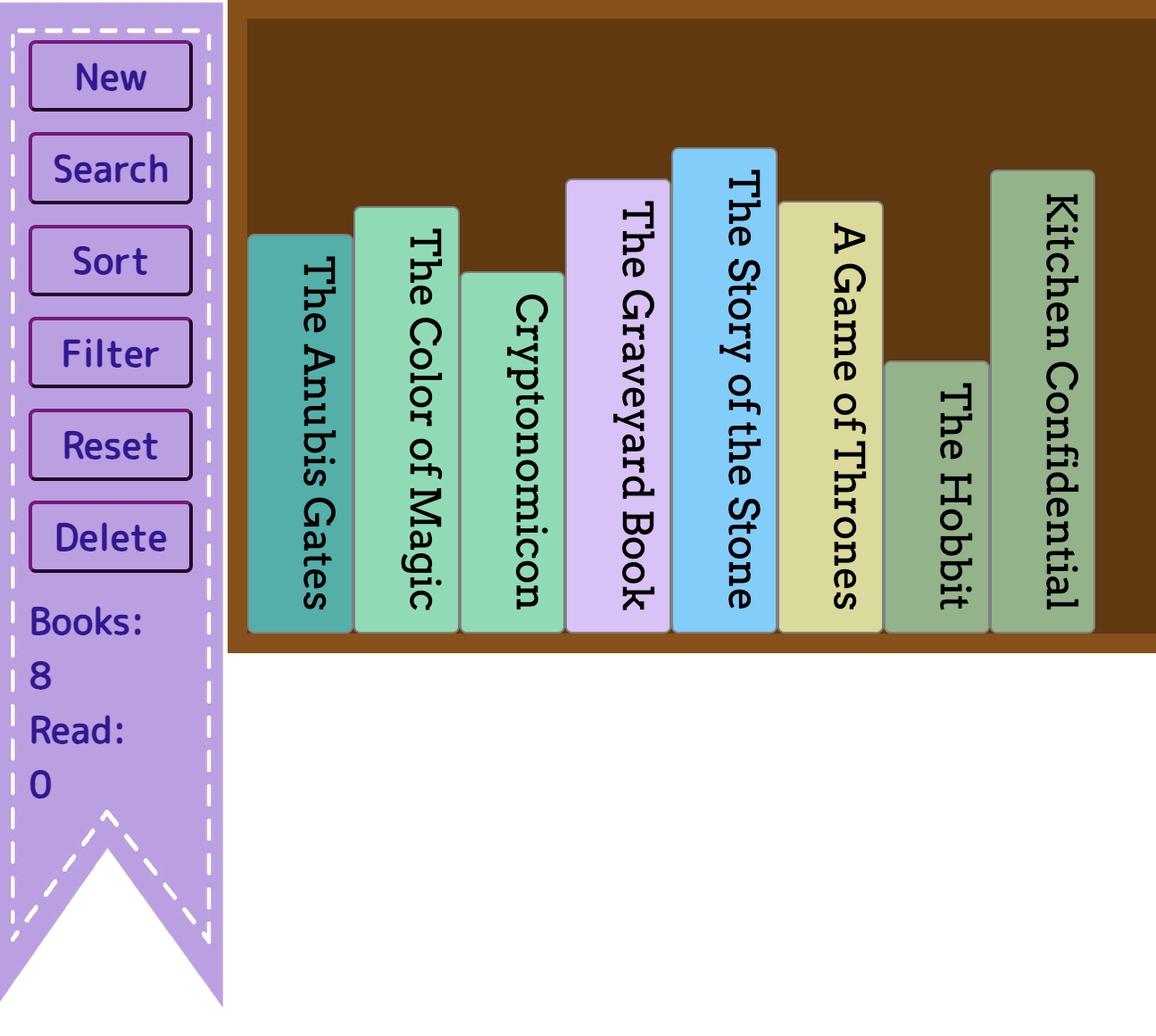 Screenshot of the Stacks app
