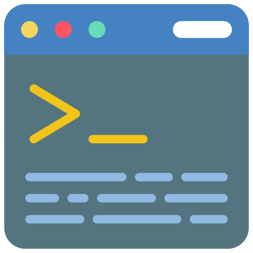 Icon of a computer terminal.