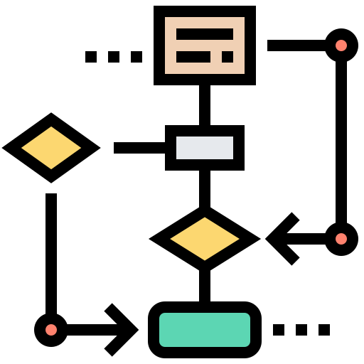 Icon of a workflow.